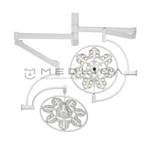 ЭМАЛЕД 500/500, Конструкция светильника: Потолочный двухкупольный