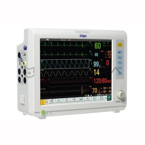 Dräger Vista 120/120S, Экран (вариации, мониторы): 12, 4